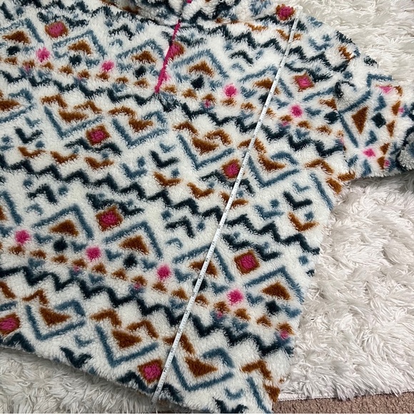 Eddie Bauer Multicolor Aztec Patterned 1/2 Zip Fleece Pullover Size XXL - Picture 7 of 8